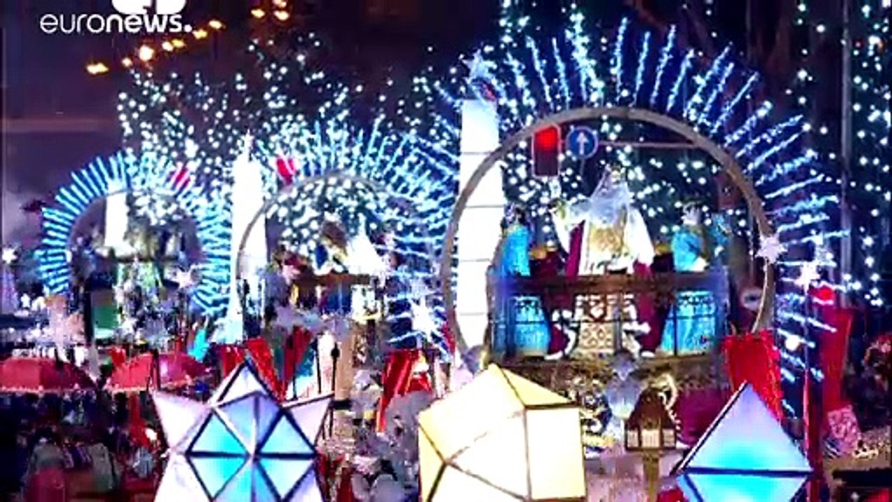 Die Heiligen Drei Könige ziehen durch Madrid