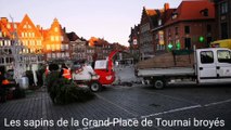 Tournai Sapins de Noël broyés