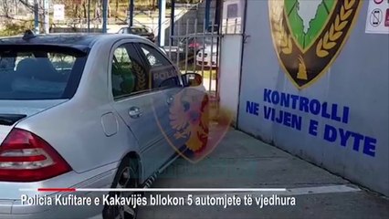 Bllokohen në Kakavijë 4 makina luksoze të vjedhura - News, Lajme - Vizion Plus
