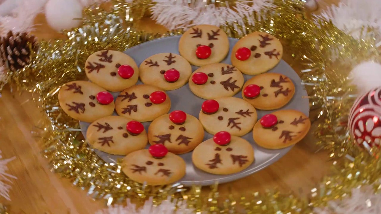 Rudoph-Kekse für Weihnachten