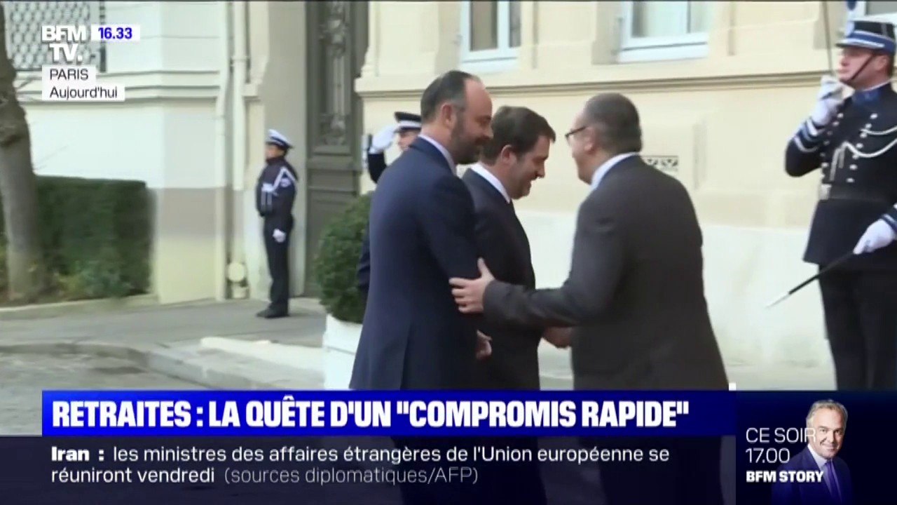 Retraites: le gouvernement en quête d'un "compromis rapide"