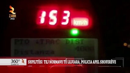 SHPEJTËSI  TEJ NORMAVE TË LEJUARA, POLICIA APEL SHOFERËVE