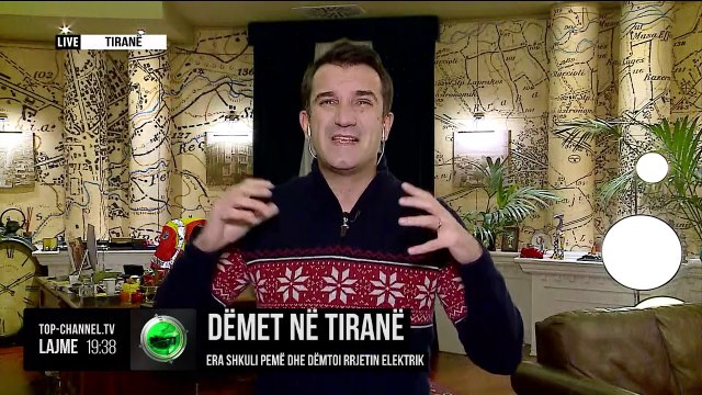 Dëmet në Tiranë/ Era shkuli pemë dhe dëmtoi rrjetin elektrik