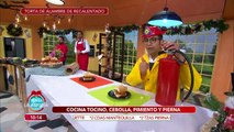 ¡El chef Mariano logró hacer la costra de queso de la torta de recalentado!  | Venga La Alegría