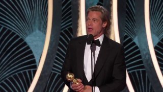 Golden Globes 2020 - Brad Pitt Best Supporting Actor Once Upon a Time in Hollywood