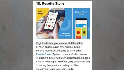 10 aplikasi belajar bahasa Inggris