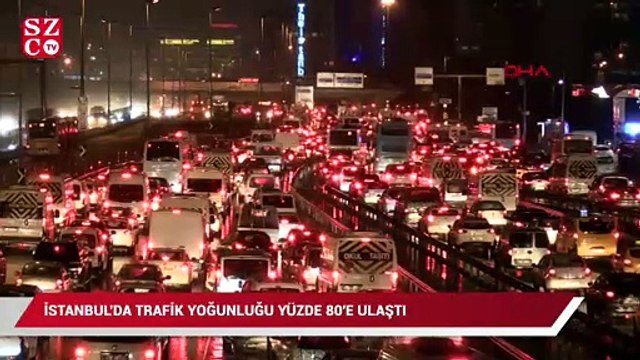 İstanbul’da trafik yoğunluğu yüzde 80’e ulaştı!