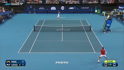 Nadal thrashes Cuevas as Spain win again