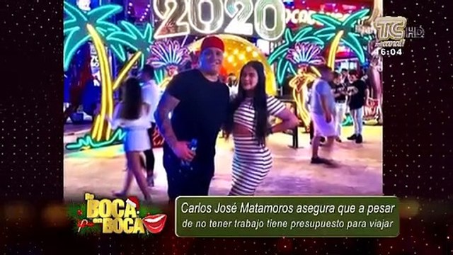 Carlos José matamoros recibió junto a la Puchys en nuevo año en Cancún