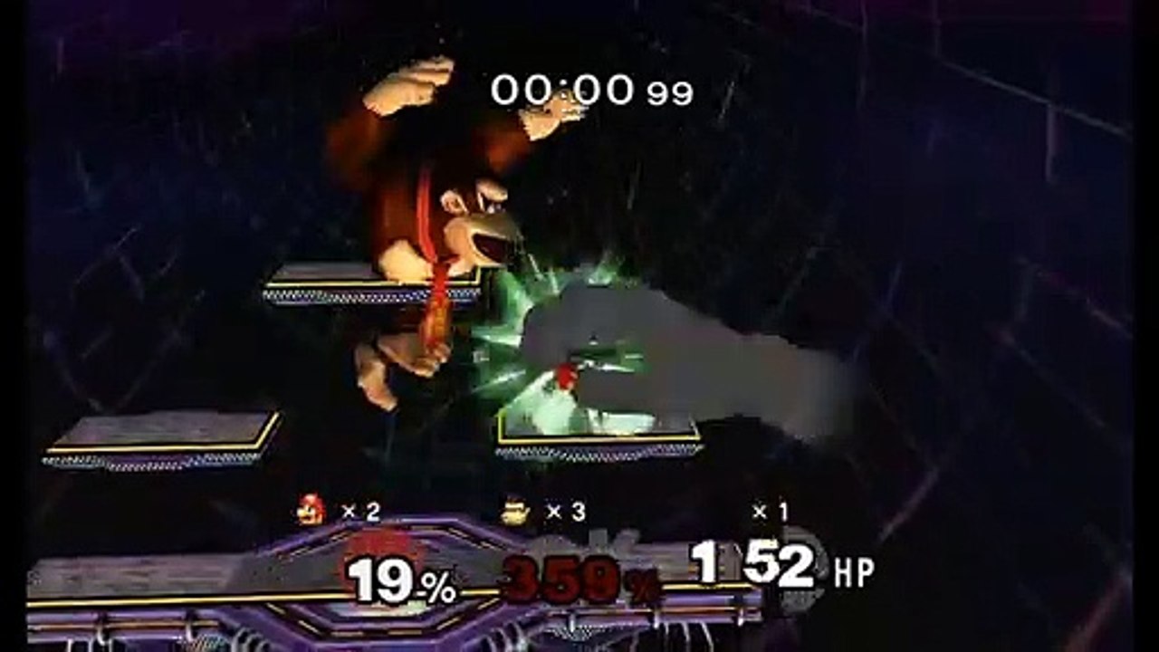 Super Smash Bros. Melee Crazy Mod Request- Mario vs. Giant DK vs. Dark Master Hand