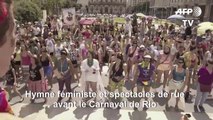 Ouverture officieuse du Carnaval de Rio par un hymne féministe et des spectacles de rue
