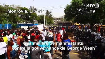 Des milliers de Libériens manifestent contre la gouvernance de Weah