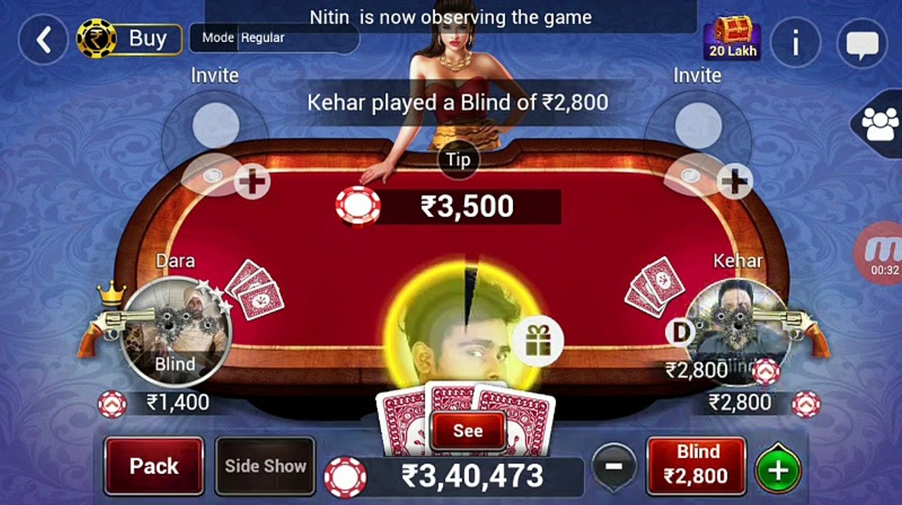 how to play Teen Tatti gold