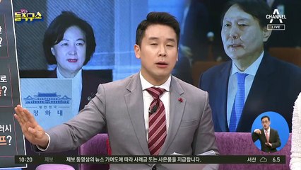 추미애, 청와대 구상대로 안 움직인다?