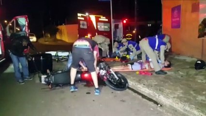 Download Video: Grave colisão entre duas motocicletas deixa condutores feridos no Bairro Neva