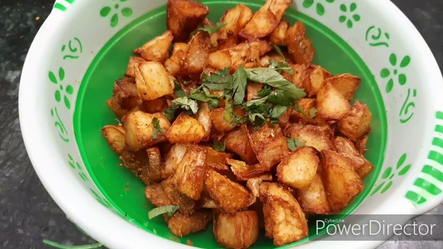 इंदौर शहर के सराफा बाजार का प्रसिद्ध चटपटा गराडू चाट/Indori Garadu Chaat/Masala garadu chaat/Chaat