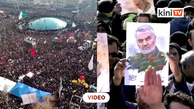 Ribuan hadir di majlis pengkebumian komander kanan Iran, Qassem Soleimani