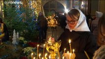 Православные христиане празднуют Рождество
