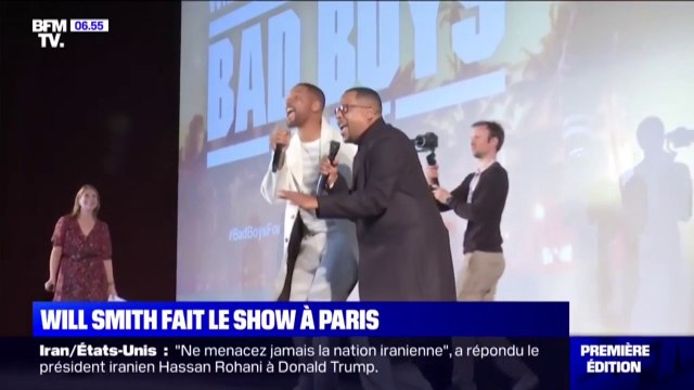 Will Smith et Martin Lawrence font le show à Paris lors de l'avant-première de Bad Boys for life
