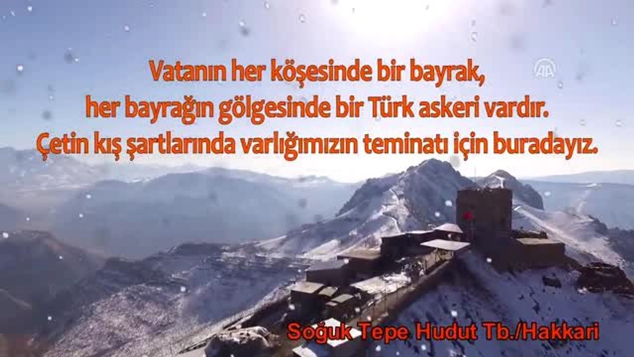 MSB: "Çetin kış şartlarında varlığımızın teminatı için buradayız"