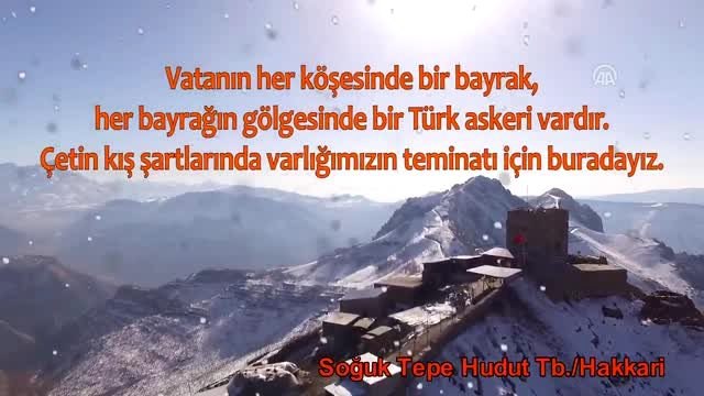 MSB: Çetin kış şartlarında varlığımızın teminatı için buradayız