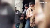 Van'da metruk binada 84 kaçak göçmen yakalandı