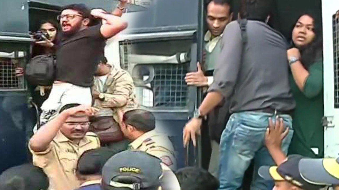 Students in Mumbai held protests in support of JNU students