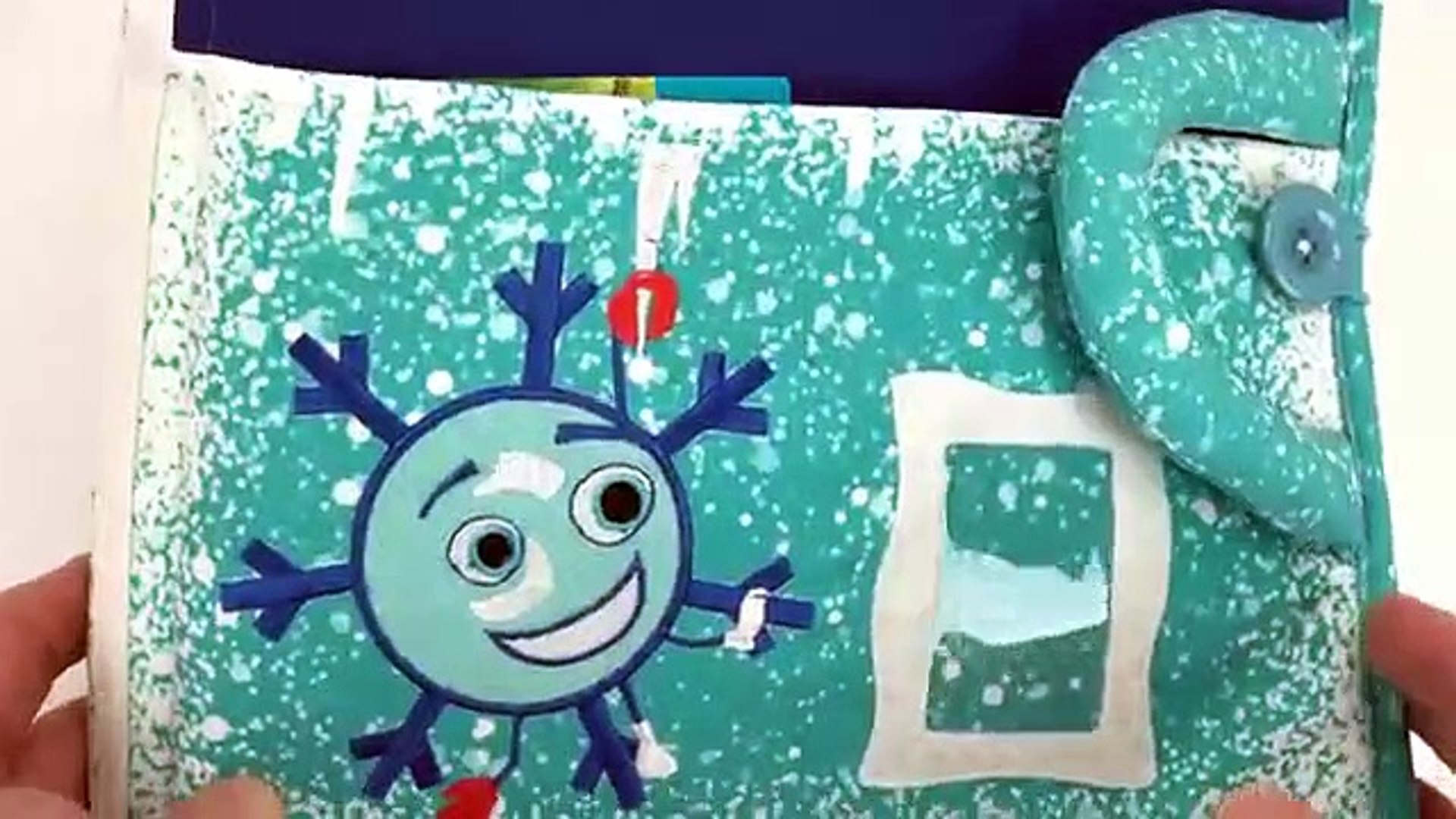Piqipi Christmas Book with Velcro Activities for Kids-