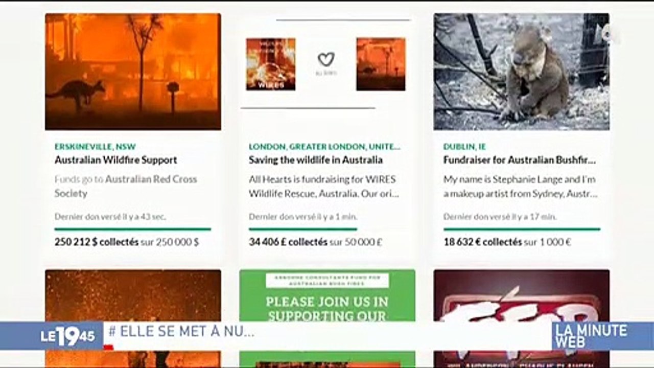 Incendies en Australie: Pour récolter des fonds, une influenceuse fait une promesse osée aux donateurs et récolte plus de 500.000 dollars - VIDEO