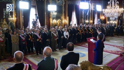 El Rey destaca el compromiso de Fuerzas Armadas y Guardia Civil "con España y la Constitución"