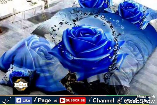 Most beautiful bridal 3d flowers bed sheets♥New(2020)