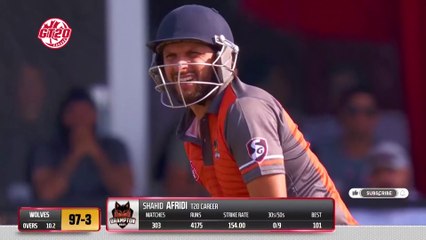 Highlights - Shahid Afridi's brilliant inning against Edmonton Royals - GT20 Canada