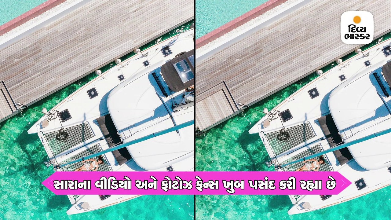 વ્હાઇટ બિકિનીમાં સારા અલી ખાને અંડર વૉટર સ્વિમિ...