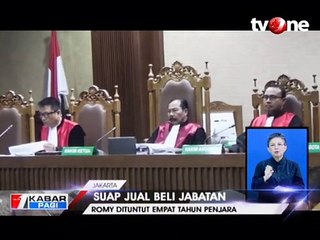Romahurmuziy Dituntut 4 Tahun Penjara