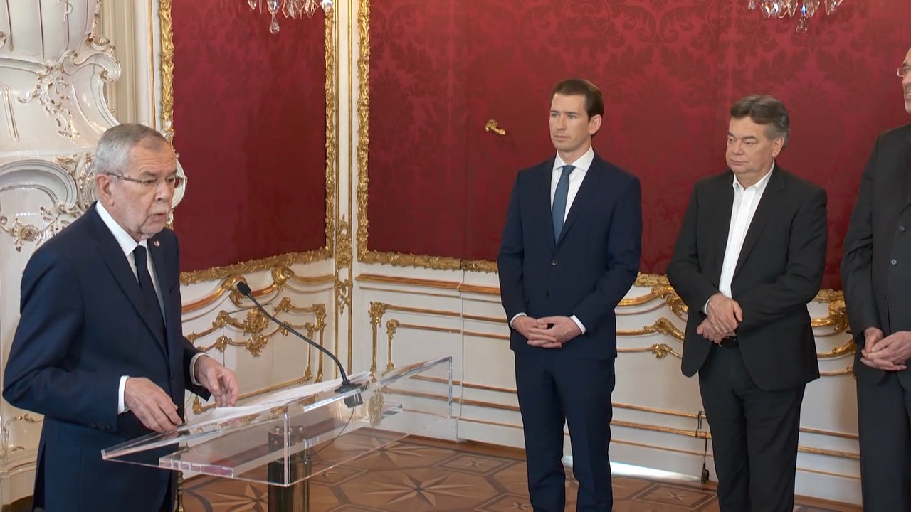 Die Rede von Alexander Van der Bellen zur Angelobung von Türkis-Grün