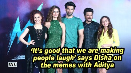 'It's good that we are making people laugh" says Disha on the memes with Aditya
