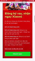 Hướng dẫn vay tiền Cashwagon chi tiết - Cơ hội trúng điện thoại Xiaomi 9 Lite