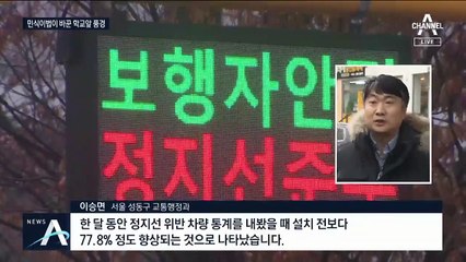 정지선 밟으면 ‘경고’…민식이법이 바꾼 학교앞 도로