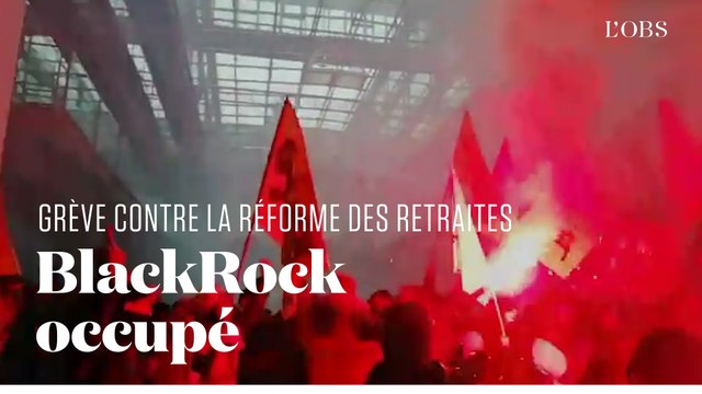Des cheminots en grève envahissent les locaux parisiens de BlackRock