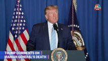 Trump announces and comments on Iranian commander general’s death