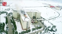 Üniversitede yangın çıktı Büyük panik yaşandı