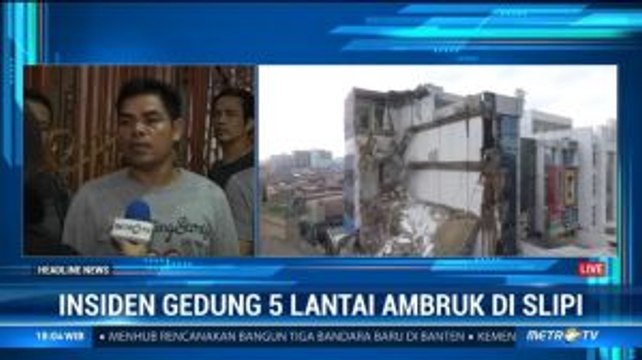Warga Sekitar Gedung Ambruk Slipi Minta Perobohan Dipercepat