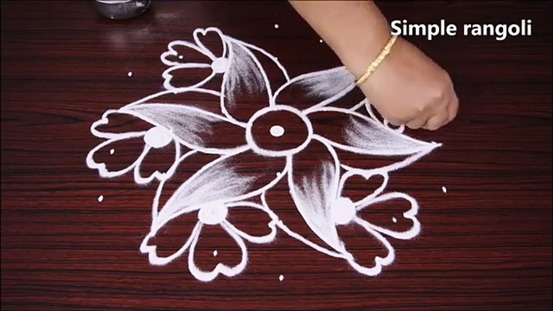 Rangoli Designs With Flowers Dot