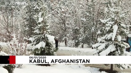 La capitale afghane recouverte d'un manteau blanc