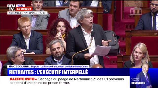 Éric Coquerel (LFI) sur les retraites: M. Édouard Philippe, avec cette loi scélérate, vous n'affrontez pas seulement les syndicats mais un peuple