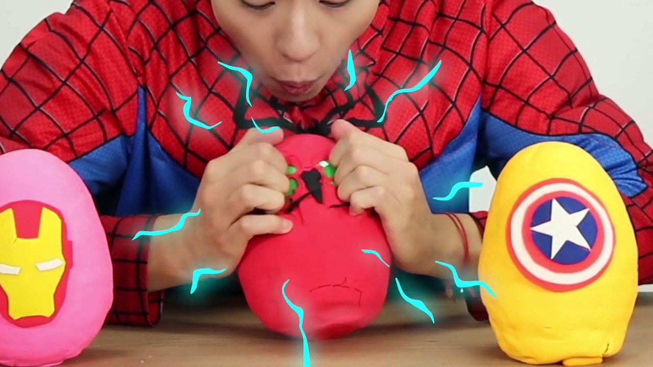 마슈랑 슈퍼히어로 서프라이즈 에그 까기!! Play-doh Superhero Surprise Eggs Opening With Mashu!!-마슈토이 Mashu ToysReview