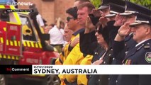 Australia, i funerali del vigile del fuoco volontario