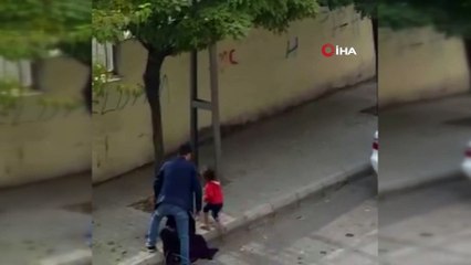 Karısını sokak ortasında döven şahıs yeniden serbest bırakıldı