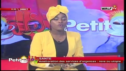 Santé (amélioration des services d'urgences) - Petit Déj du 07 janv. 2020