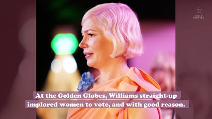 Michelle Williams delivered a mic-drop of an acceptance speech you have to hear